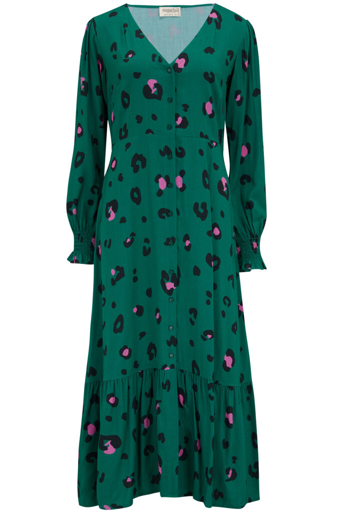 Haljina midi Gwen je haljina od 100% Ecovero viskoze.
