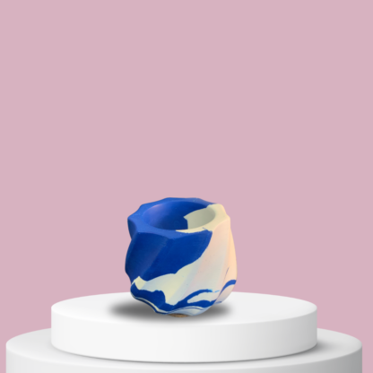 Vaza plavo bijela od jesmonita