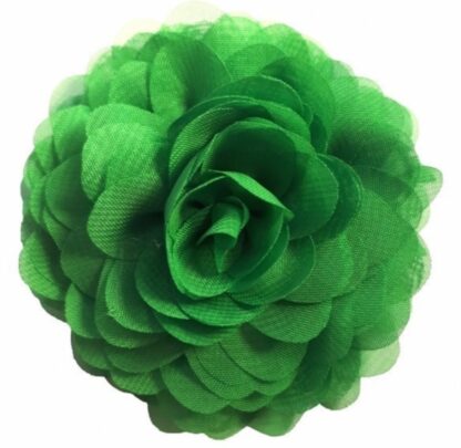 Cvijet ukrasni intenzivno zelene boje, od chiffona.