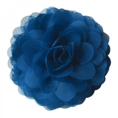 Cvijet ukrasni plave boje, od chiffona.