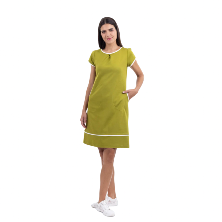 Žuta haljina u stilu 60-tih