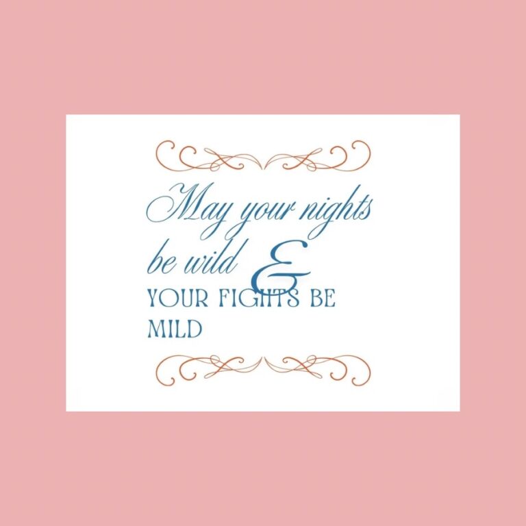 Postcard May Your Nights - a decorative postcard featuring the witty quote May your nights be wild and your fights be mild, available at Histeria concept store.