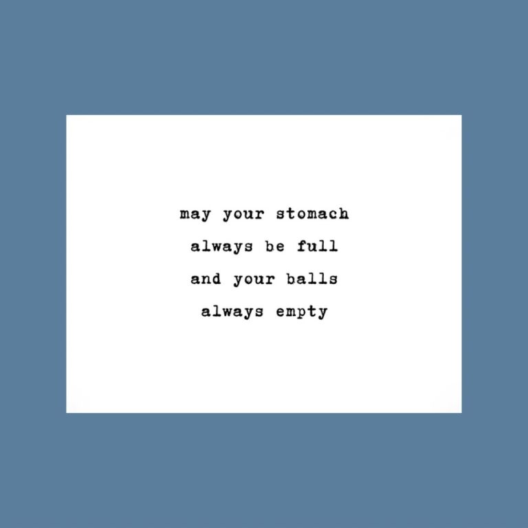 A playful Postcard May Your Stomach featuring a witty design, available at Histeria concept store.